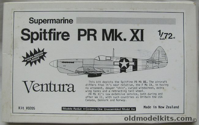 Ventura 1/72 Spitfire PR Mk.XI - USAF or RAF, V0205 plastic model kit
